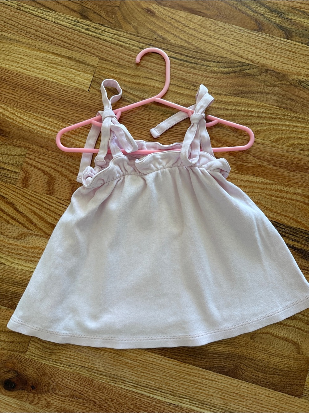 The Beaufort Bonnet Company Pale Pink Tie-Shoulder Tank Top
